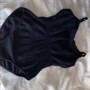black leotard